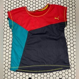 Puma girls color block top size large